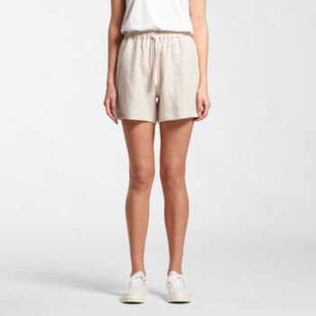 AS Colour Womens Linen Shorts Thumbnail